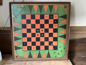 A REVERSIBLE ANTIQUE GAME BOARD
