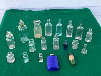 Collection Of Antique Glass Bottles