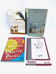 Vintage Grouping Of Books On Poetry, Fables, And Short Stories