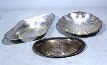 Lot Four Sterling Silver Bowls Dishes Vintage