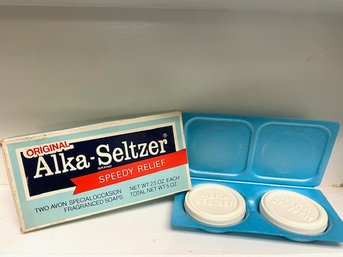 Vintage Avon Alka Seltzer 2pc Soaps