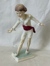 Vintage Original ROYAL WORCESTER 'Masquerade Boy' Porcelain Figurinep Excellent Condition