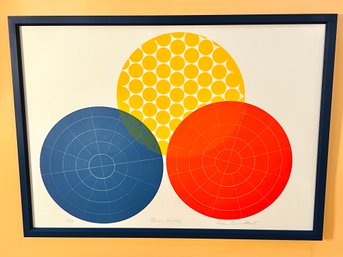 Newly Framed 'Three Circles' Print Signed And Numbered