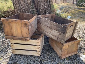 Assorted Wooden Farm Crates