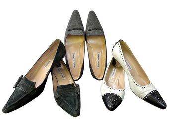 Manolo Blanik Tailored Style - Three Pairs