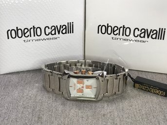 Fantastic Brand New Mens $595 ROBERTO CAVALLI Tomahawk Watch In Box With Booklet - Very Nice Gift Idea !