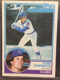 1983 Topps Ryne Sandberg Rookie Card - M