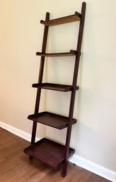 A Dark Mahogany Ladder Shelf