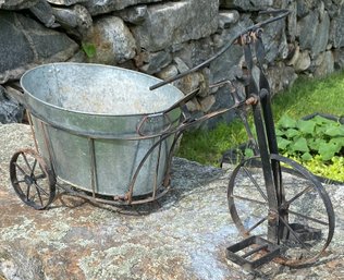 Metal Bike Planter