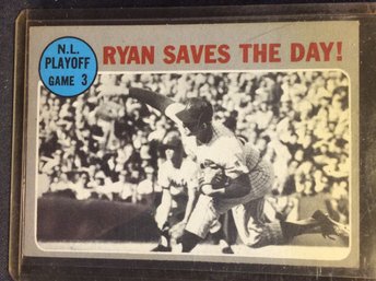 1970 Topps Nolan Ryan NL Playoff Card - M