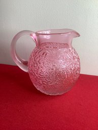 Teleflora Gift Pink Glass Pitcher