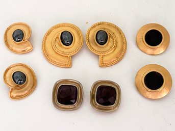 Vintage Clip Earrings By Carolee, Leslie Block, And More