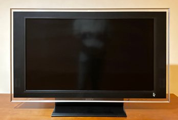 A 40' Sony Flat Screen TV With Glass Frame