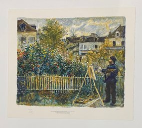 Monet, Pierre Auguste Renoir, First  Edition Lithograph, Hand Signed And Numbered