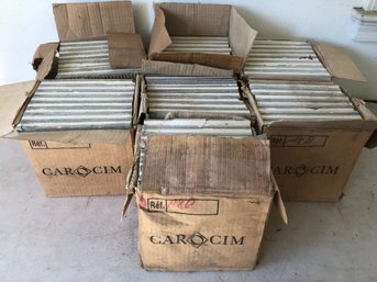 Boxes Of White Tiles