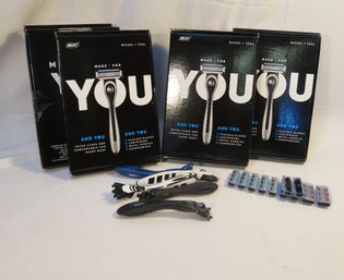 Bic Nickel And Teal You Razors New In Packages And Razor Handles