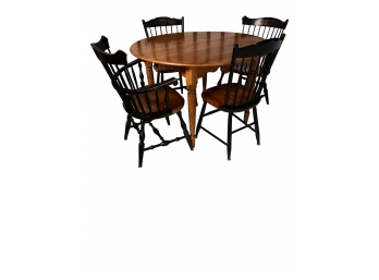 Hitchcock Dining Table And 4 Chairs