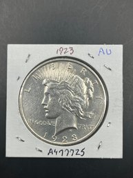 1923 AU Condition Silver Peace Dollar