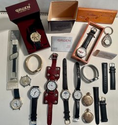 Dealer's Lot Of Watches/Pocket Watches - Gruen, '64 Mustang Relic, Timex And Others!