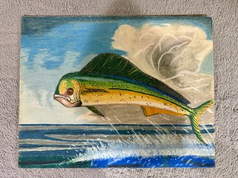 Colorful Chalk Art Fish Print