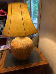 Beautiful  Vintage 3 Dimensonal Terra Cotta Lamp - Stamped  Casual Lamps 1986