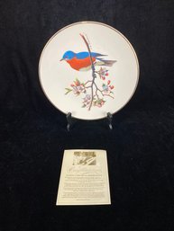 Avon Bluebird North American Songbird Plate