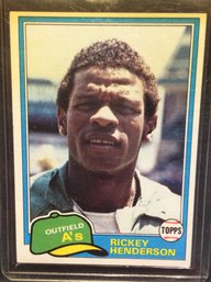 1981 Topps Rickey Henderson - M