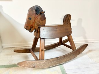 Handcrafted In Vermont - Wooden Rocking Horse