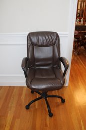 Beautiful Brown Leather Office Chair
