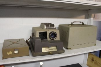 Slide Projector In Case With Box