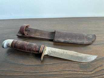 Western Hunting Knife And Sheath