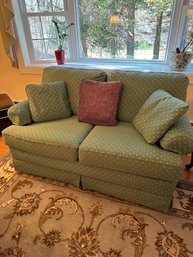 Spring Green Lazy Boy Sleeper Loveseat