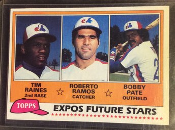 1981 Topps Tim Raines Rookie Card - M