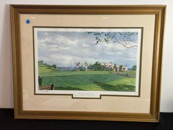 'THE SECOND TEE AT FENWICK, OLD SAYBROOK CT. ORIGINAL PRINT BY EPLEY