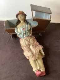 EARLY DOLL AND BABYDOLL ROCKING BASSINET