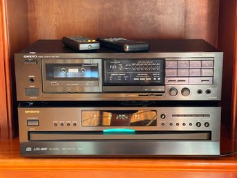 Onkyo Compact Disc CD Changer And Cassette Deck