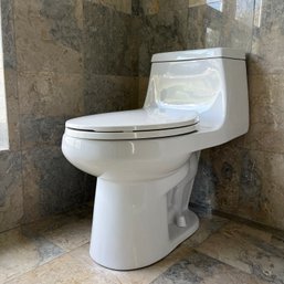 A Glacier Bay 1 Piece - Dual Flush Toilet - Bath 1