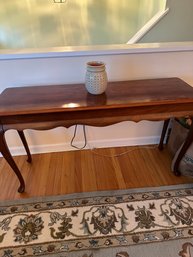 Solid Hardwood Queen Anne Console Table