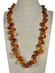 Genuine Amber Beaded Necklace Contemporary