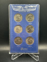 1979-D, 1979-P, 1979-S, 1980-D, 1980-P, 1980-S Susan B Anthony Dollars