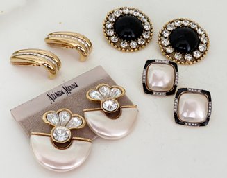 Vintage Clip Earrings By St. John, From Neiman Marcus And More