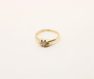 14k Yellow Gold Diamond Ring Size 6