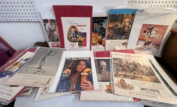Lot Of 37 Vintage Magazine Ads Including Famous Stars