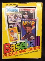 1989 Donruss Wax Box With 36 Packs Of Sealed Cards - K