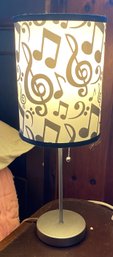 Lamp With Music Notes On Shade