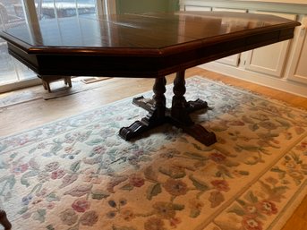 Ethan Allen Charter Oak Octagonal Dining Table