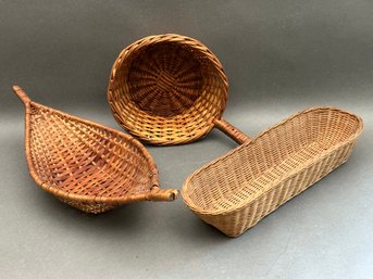 A Selection Of Small Woven Baskets