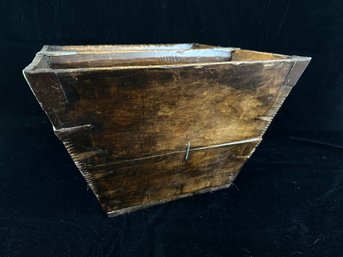 Wooden Bin With Handle