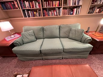 Sage Green Upholstered Lazy Boy Sleeper Sofa