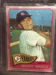 1996 Topps Mickey Mantle 1965 Commemorative Insert Card - M